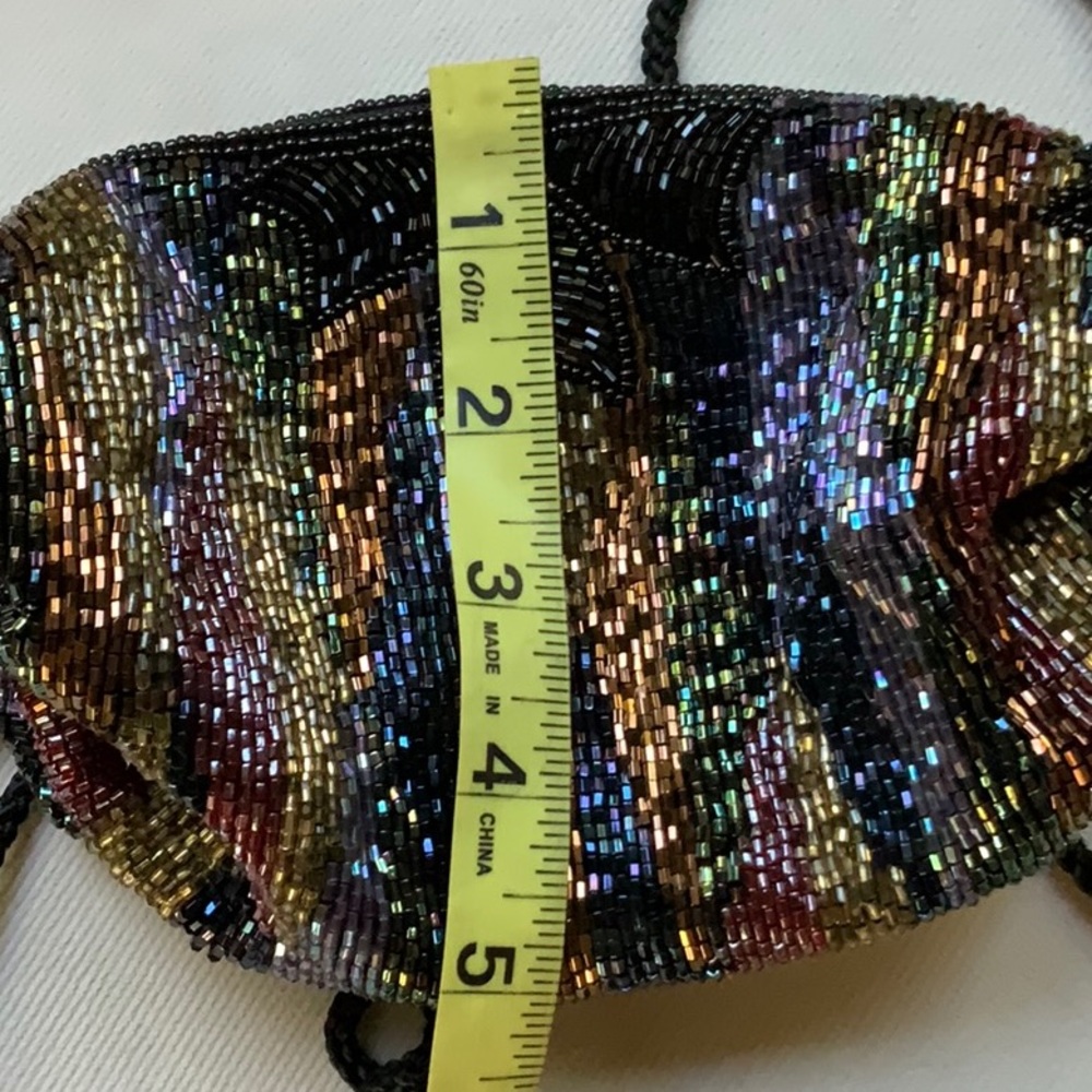 Vintage Beaded multi/color mini Purse - Picture 13 of 15